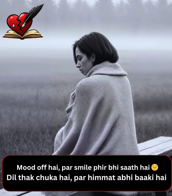 Mood Off Shayari in English for Girl