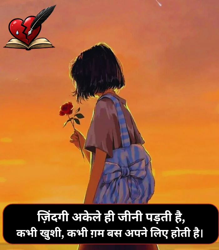 Zindagi Alone Shayari